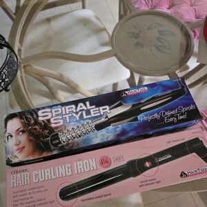 Spiral Styler Hair Curling Iron - Black